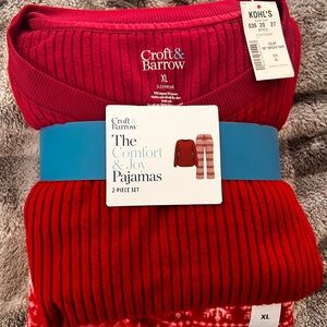 Croft & Barrow Red Women’s Pajama Set